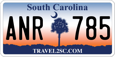 SC license plate ANR785