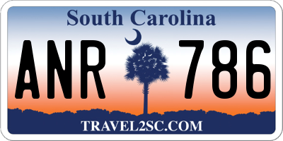 SC license plate ANR786
