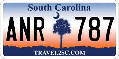 SC license plate ANR787