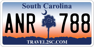 SC license plate ANR788