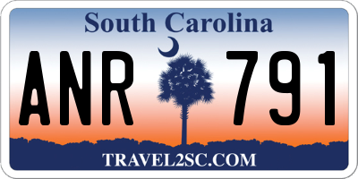 SC license plate ANR791