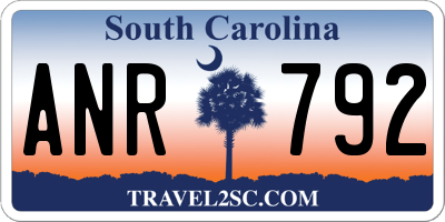 SC license plate ANR792
