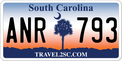 SC license plate ANR793