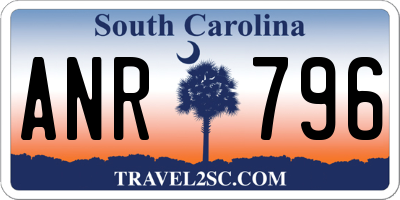 SC license plate ANR796