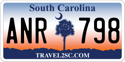 SC license plate ANR798
