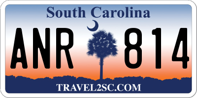 SC license plate ANR814