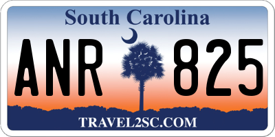 SC license plate ANR825