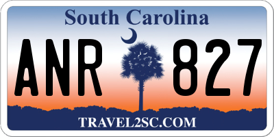 SC license plate ANR827