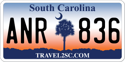 SC license plate ANR836