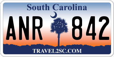 SC license plate ANR842