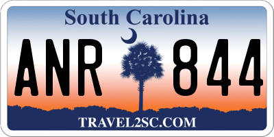 SC license plate ANR844