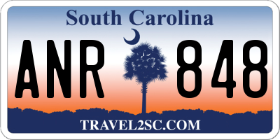 SC license plate ANR848