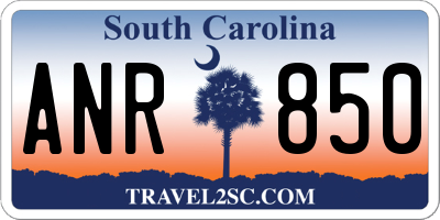 SC license plate ANR850