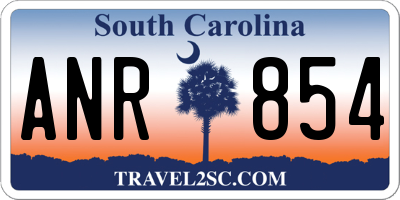 SC license plate ANR854
