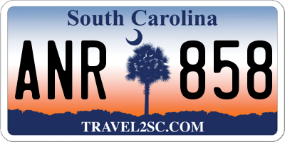 SC license plate ANR858