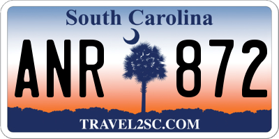 SC license plate ANR872