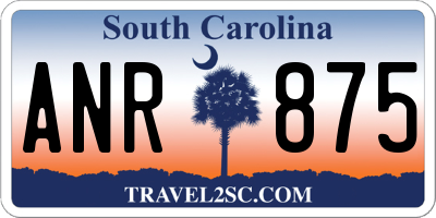 SC license plate ANR875