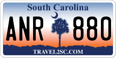 SC license plate ANR880