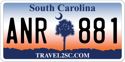 SC license plate ANR881