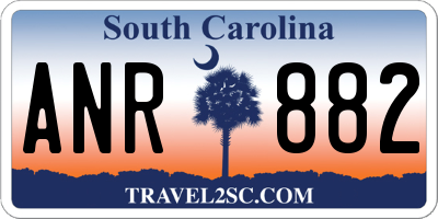 SC license plate ANR882