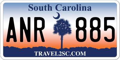 SC license plate ANR885