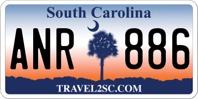 SC license plate ANR886