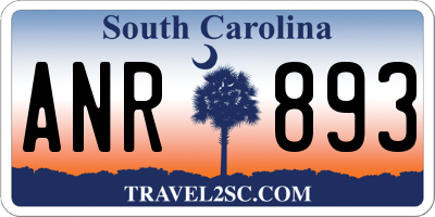 SC license plate ANR893