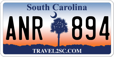 SC license plate ANR894