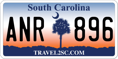 SC license plate ANR896