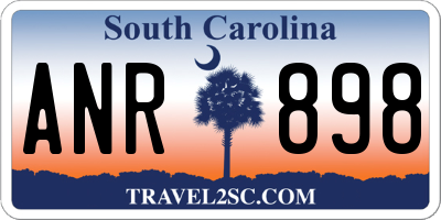 SC license plate ANR898