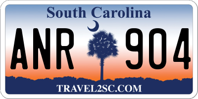 SC license plate ANR904