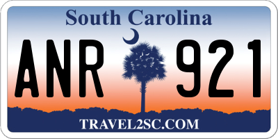 SC license plate ANR921