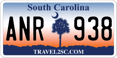 SC license plate ANR938