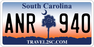 SC license plate ANR940