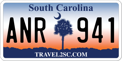 SC license plate ANR941