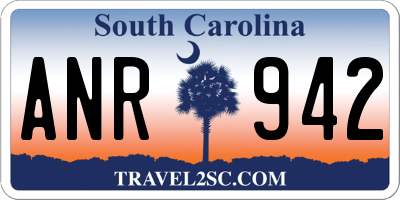 SC license plate ANR942