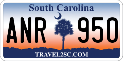 SC license plate ANR950