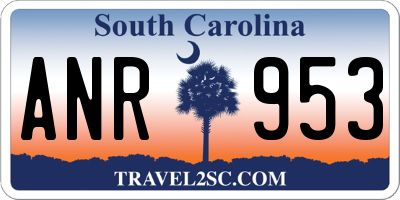 SC license plate ANR953
