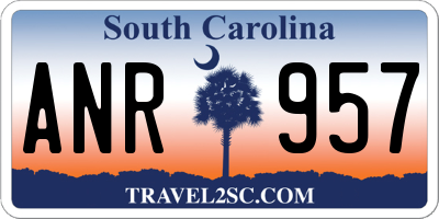 SC license plate ANR957