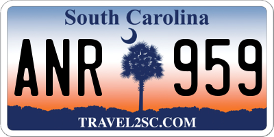 SC license plate ANR959