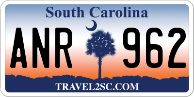 SC license plate ANR962
