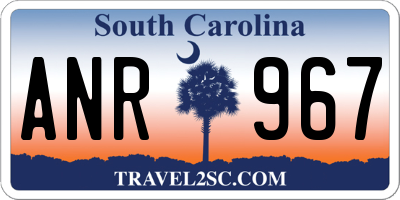 SC license plate ANR967