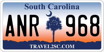 SC license plate ANR968