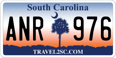 SC license plate ANR976