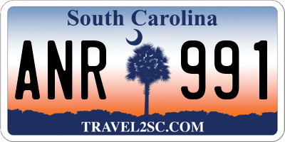 SC license plate ANR991