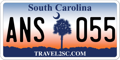 SC license plate ANS055