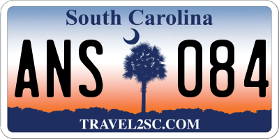 SC license plate ANS084