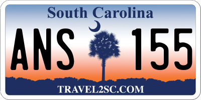 SC license plate ANS155