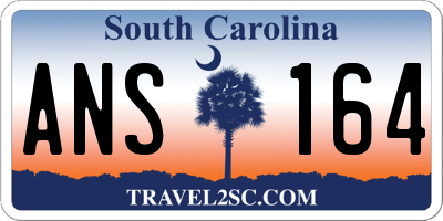 SC license plate ANS164