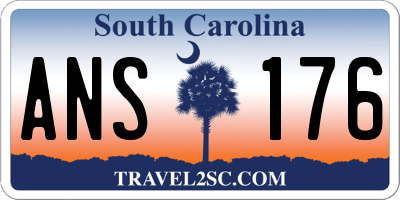 SC license plate ANS176